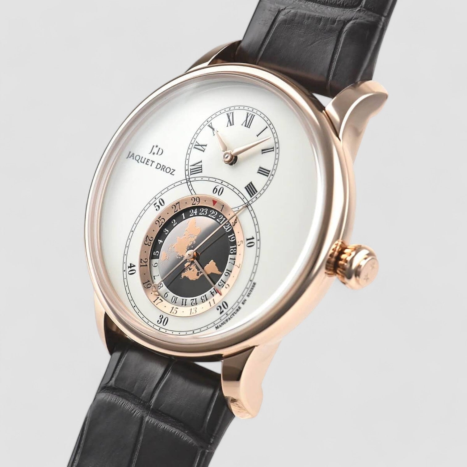 Grande Seconde Dual Time 43mm Mens Watch