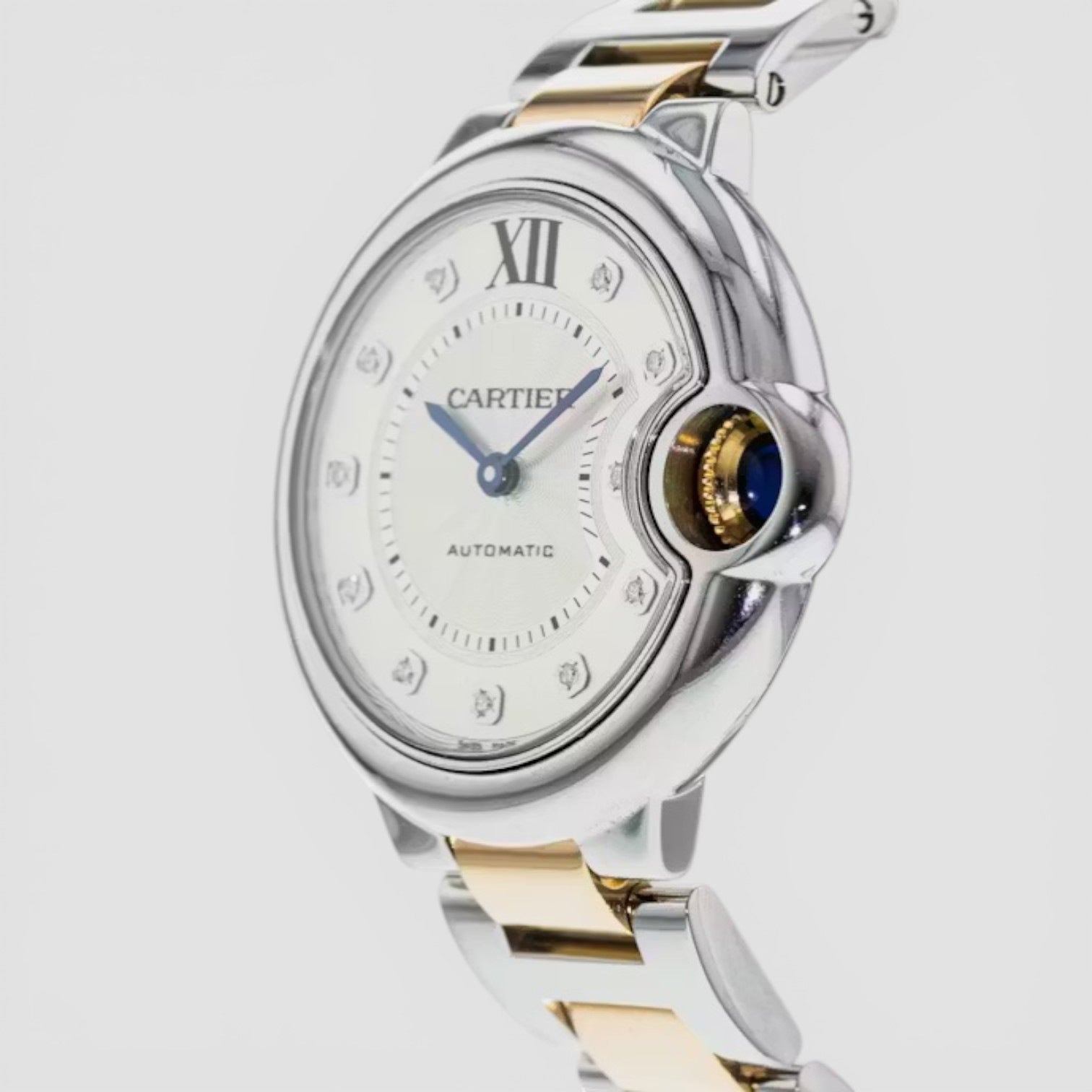 Ballon Bleu 33mm De Silver Dial Rose Gold