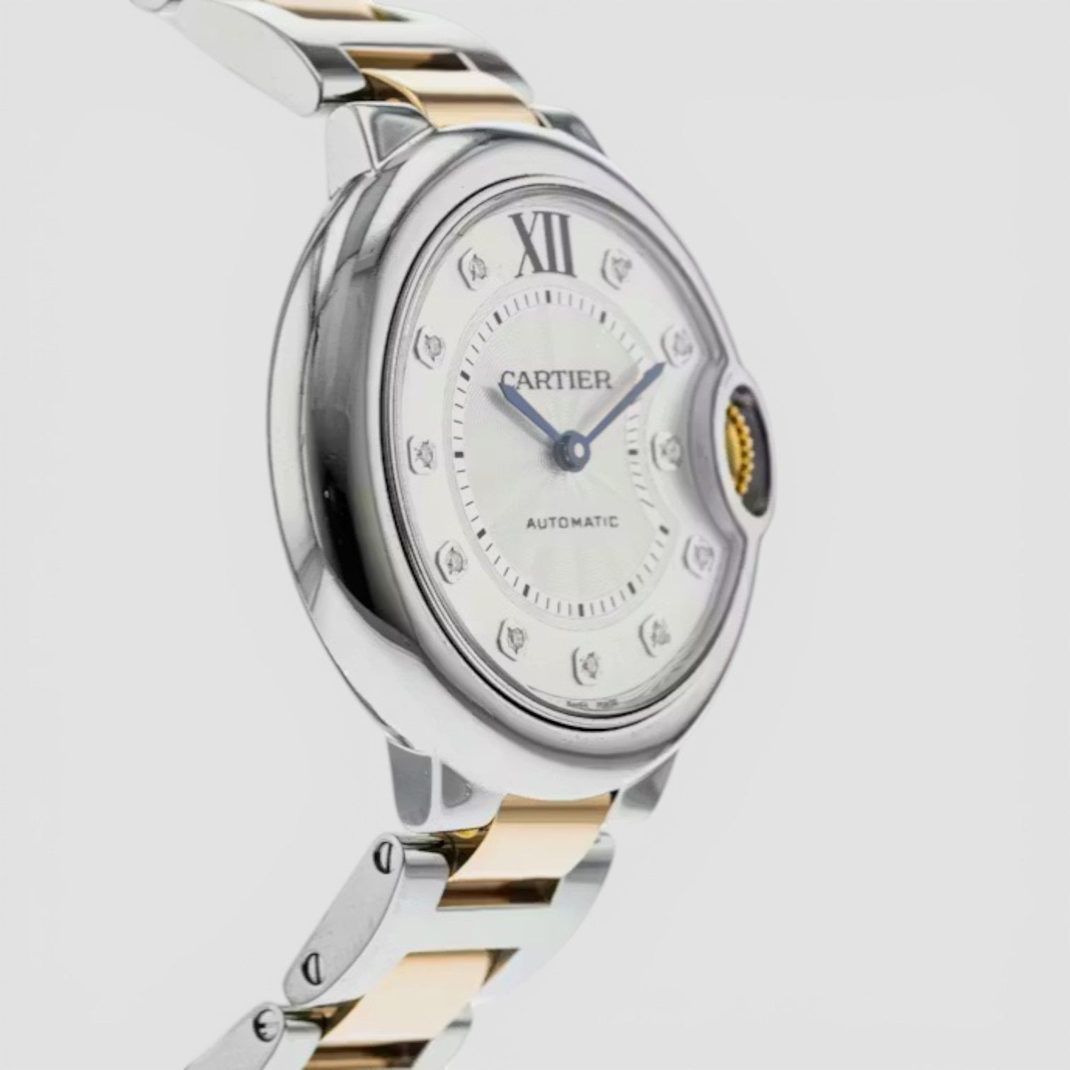 Ballon Bleu 33mm De Silver Dial Rose Gold