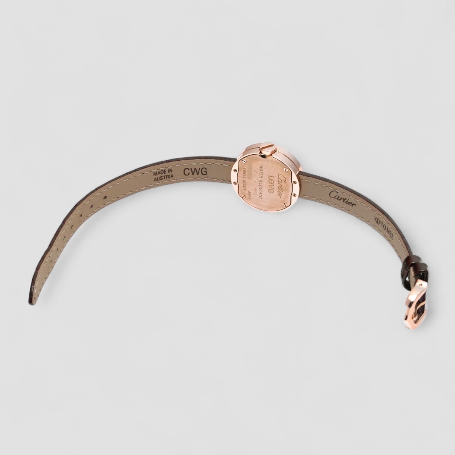 Love SM K18PG Pure Diamond LOVE Roman Women Watches