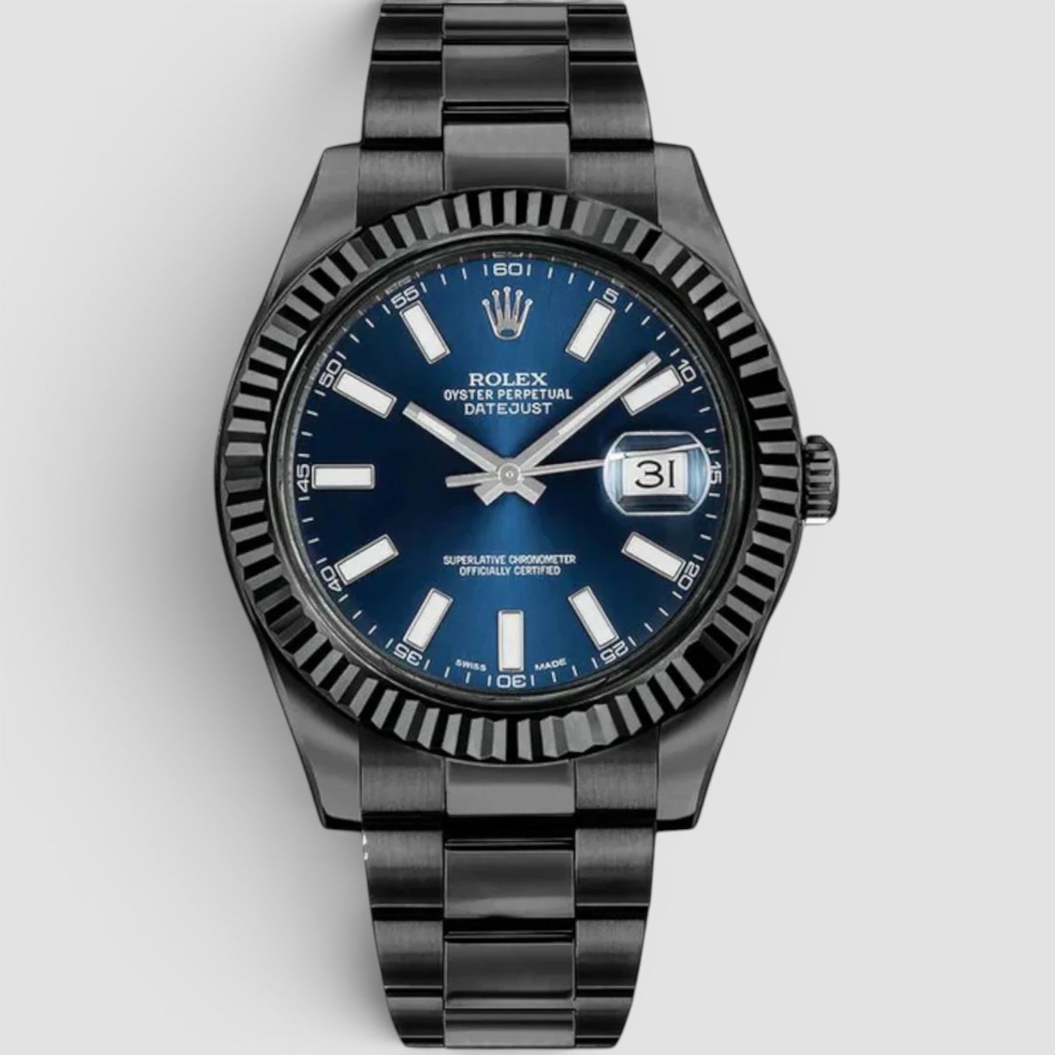 Datejust II “Blackout” DLC-Coated Steel