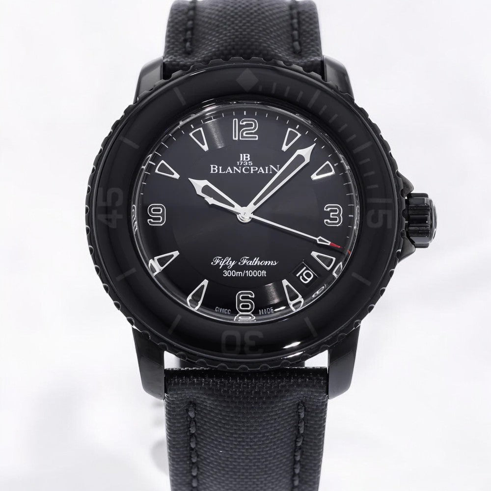 Fifty Fathoms black dial black