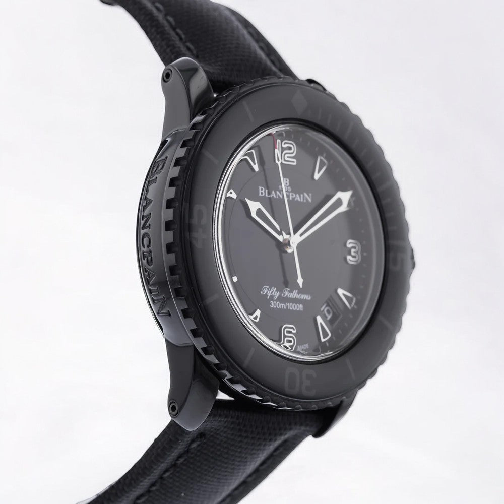 Fifty Fathoms black dial black