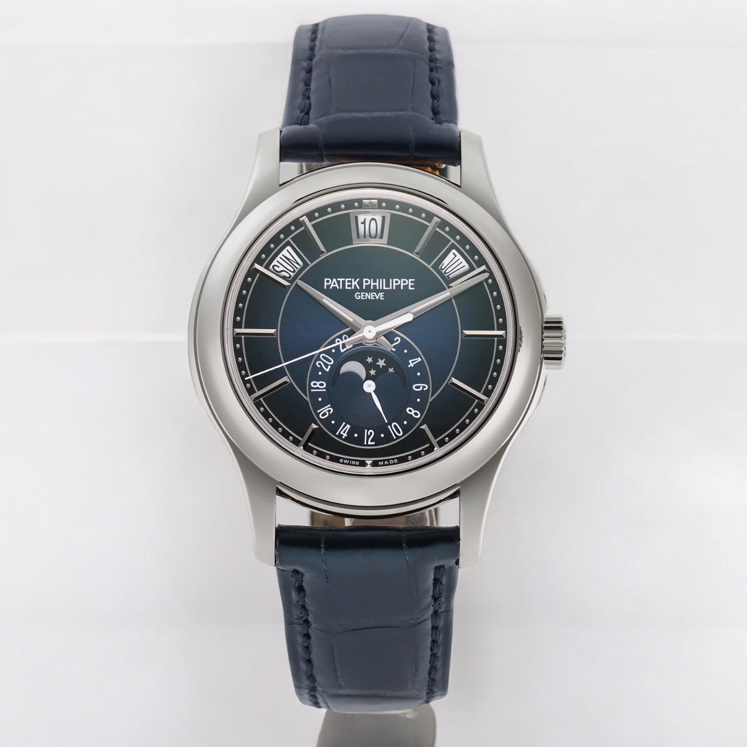 Annual Calendar 5205G Blue Dial 18K White Gold