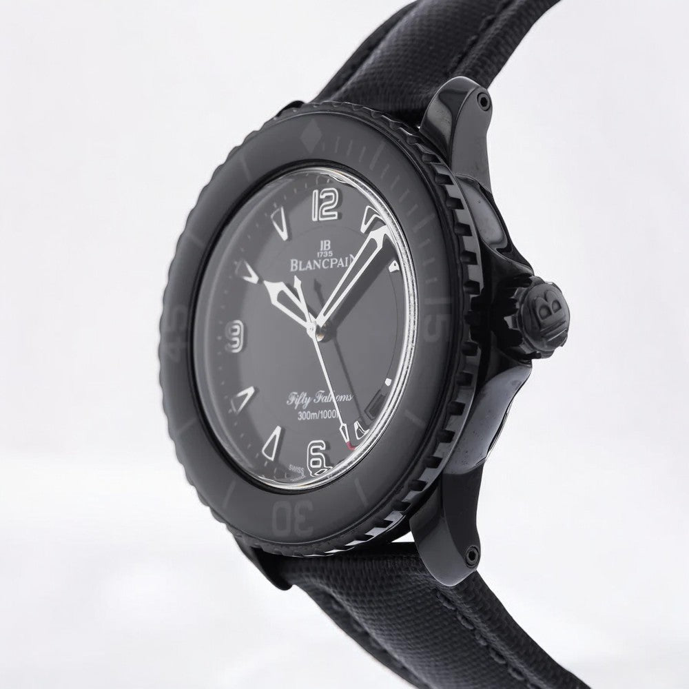 Fifty Fathoms black dial black