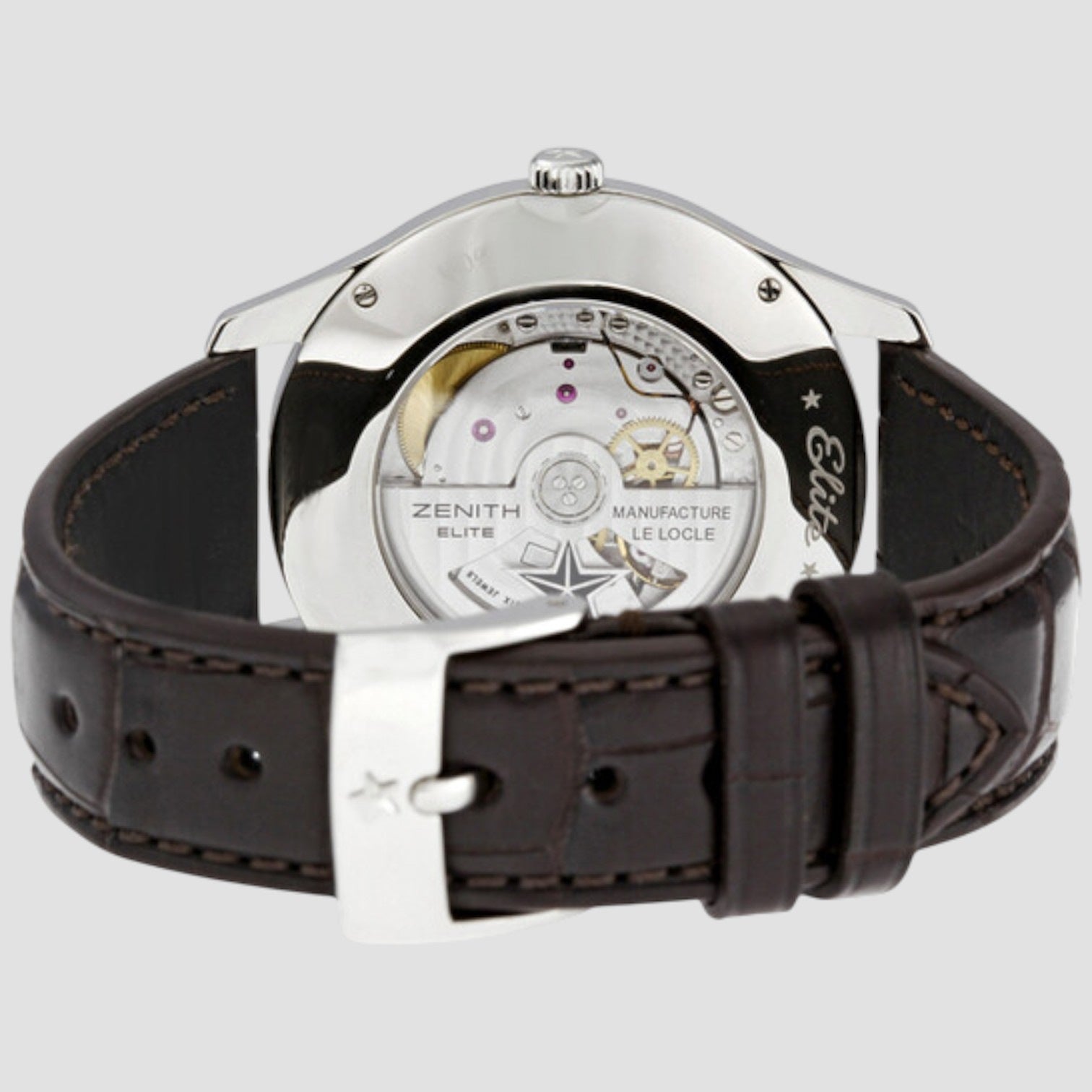 Zenith Elite Dual Time Captain Dual Time Automatic Silver Dial Men's W