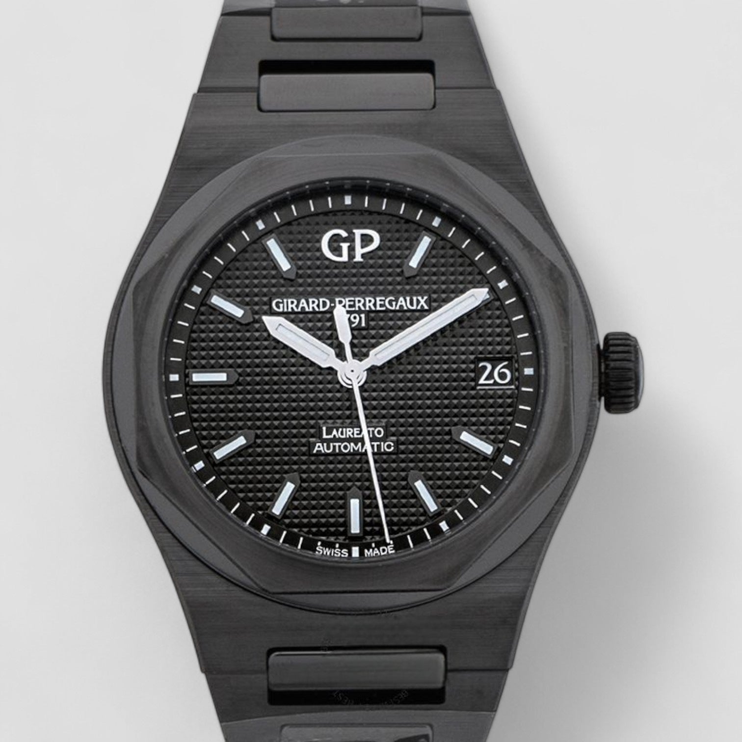 Laureato Automatic 42mm Ceramic Black Dial