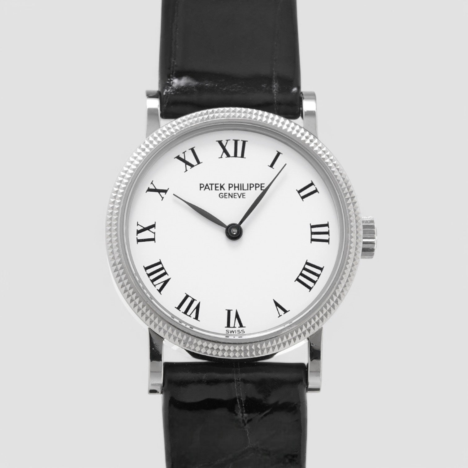 Calatrava Ladies 18k White Gold Moon Diamonds