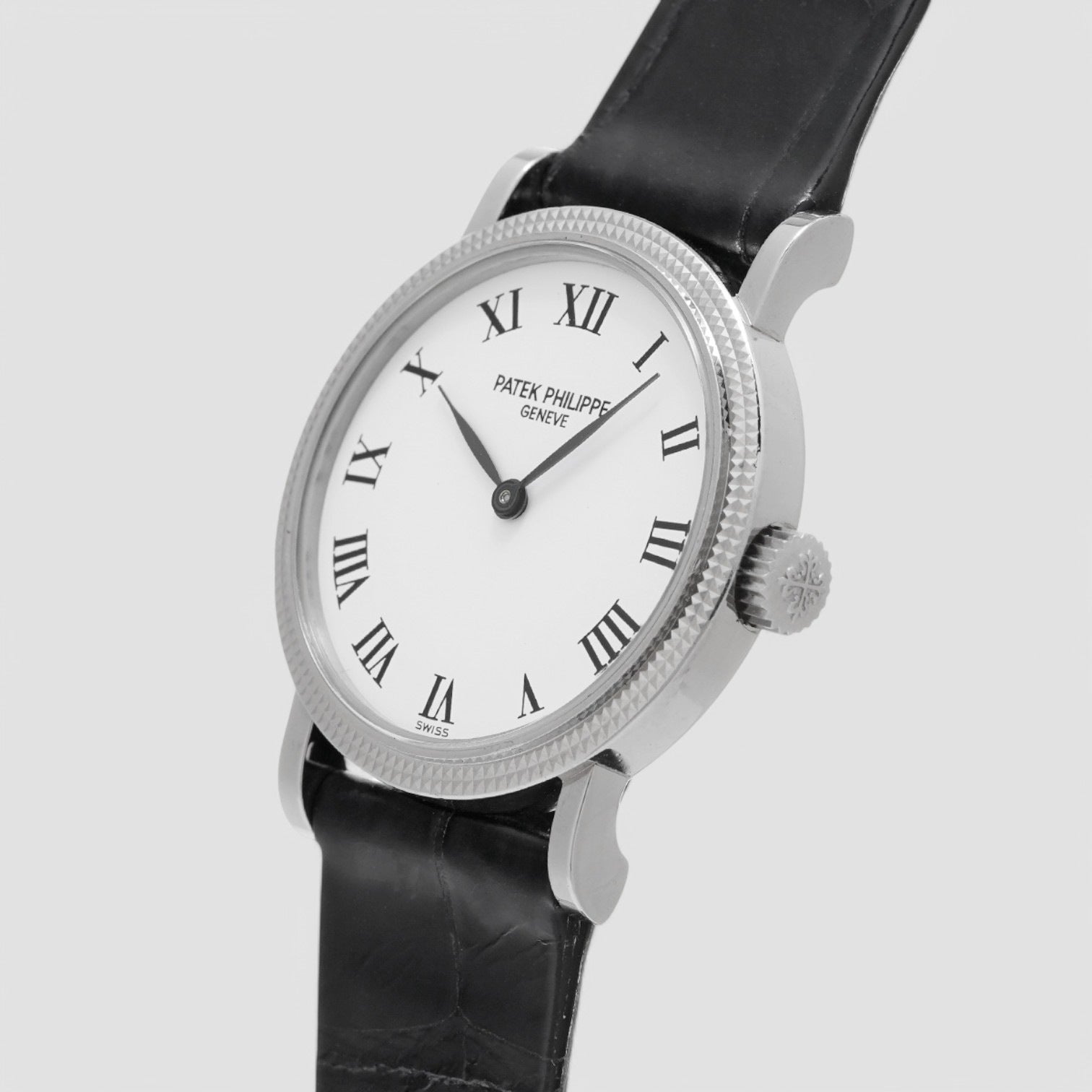 Calatrava Ladies 18k White Gold Moon Diamonds