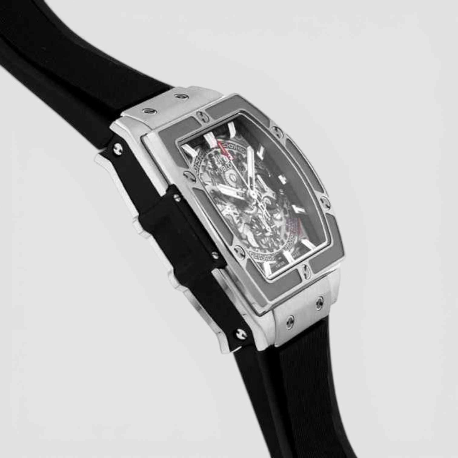 Spirit of Big Bang Chronograph Titanium Skeleton Dial / Deployant