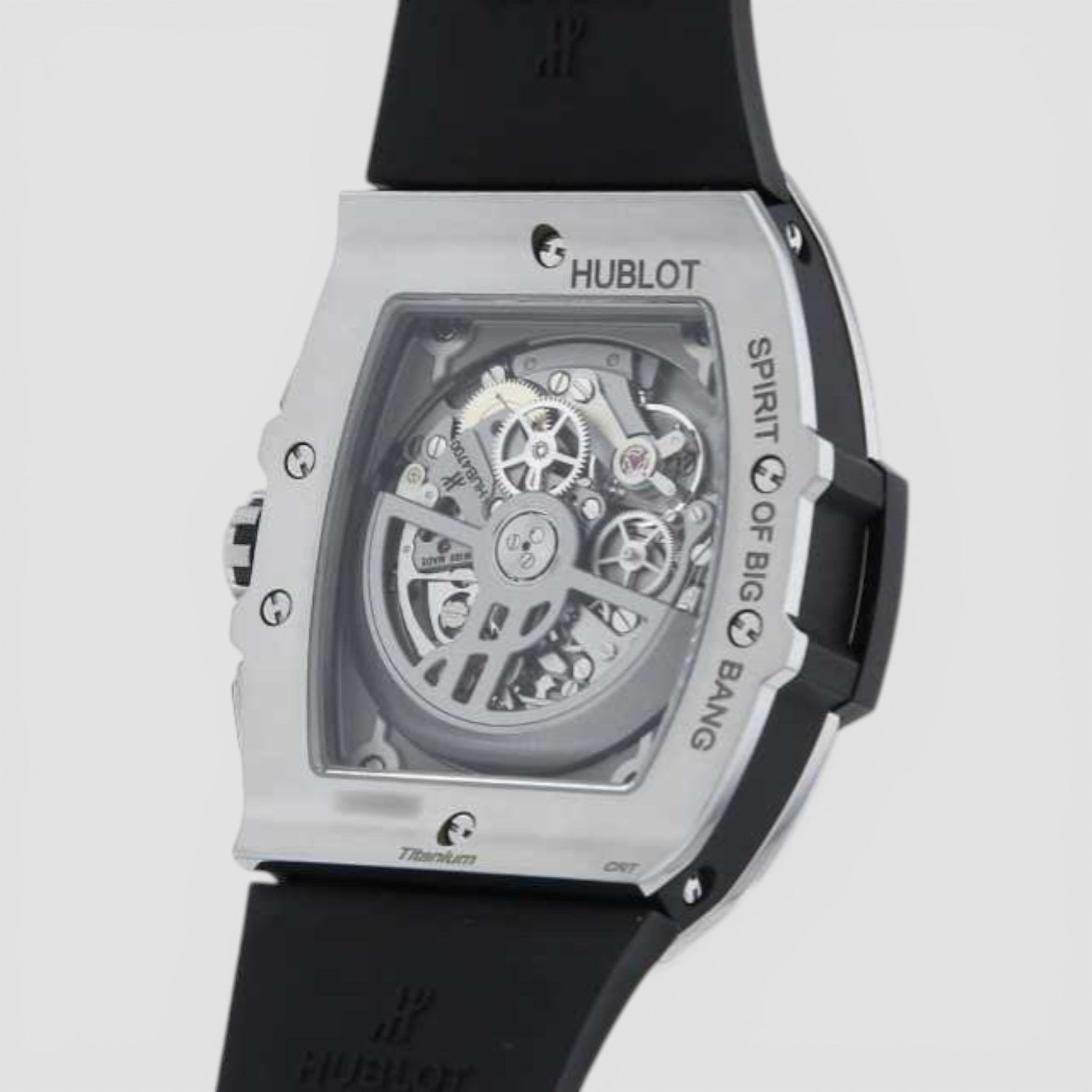Spirit of Big Bang Chronograph Titanium Skeleton Dial / Deployant