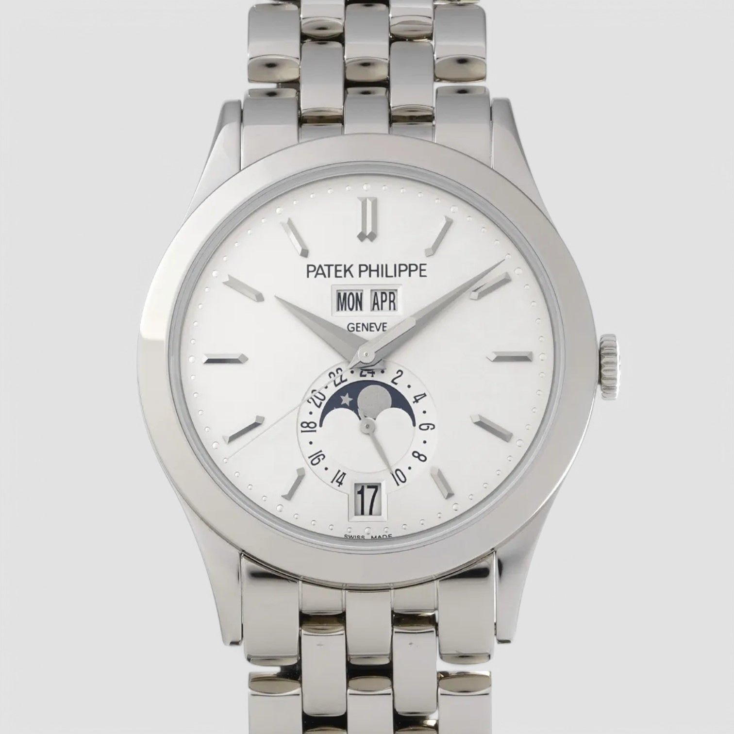 Calendar Silver Dial   Bracelet