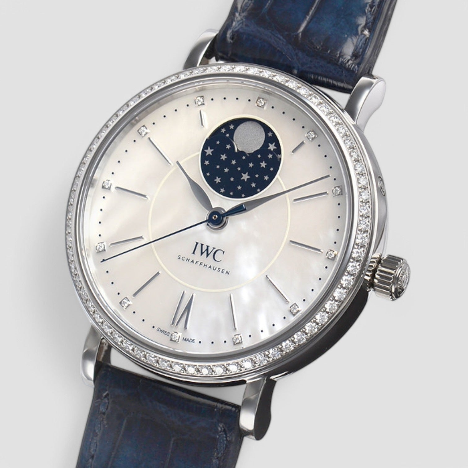 Portofino Automatic Mother of Pearl Moonphase Diamond Automatic