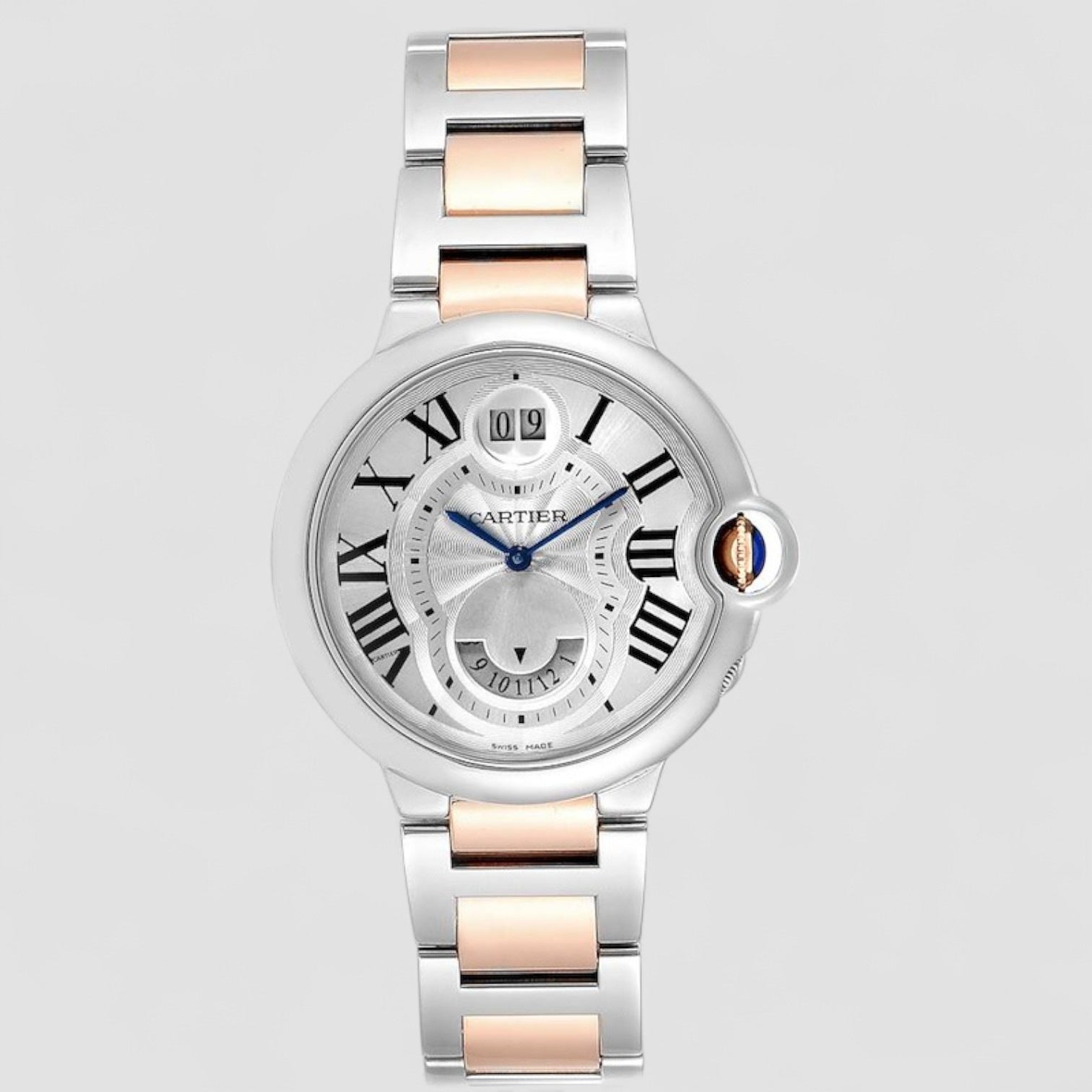 Ballon Bleu 42mm Steel Rose Gold Dual Time Zone Watch