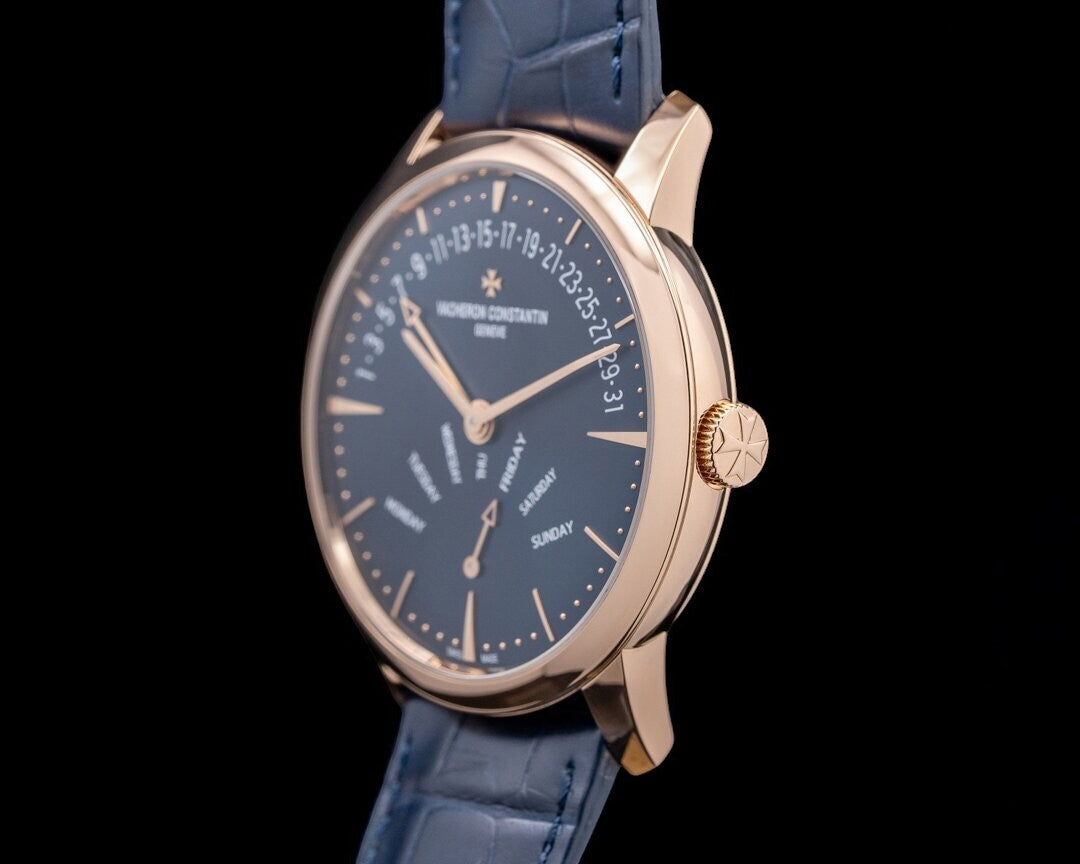 Patrimony Retrograde Day-Date 18k Rose Gold