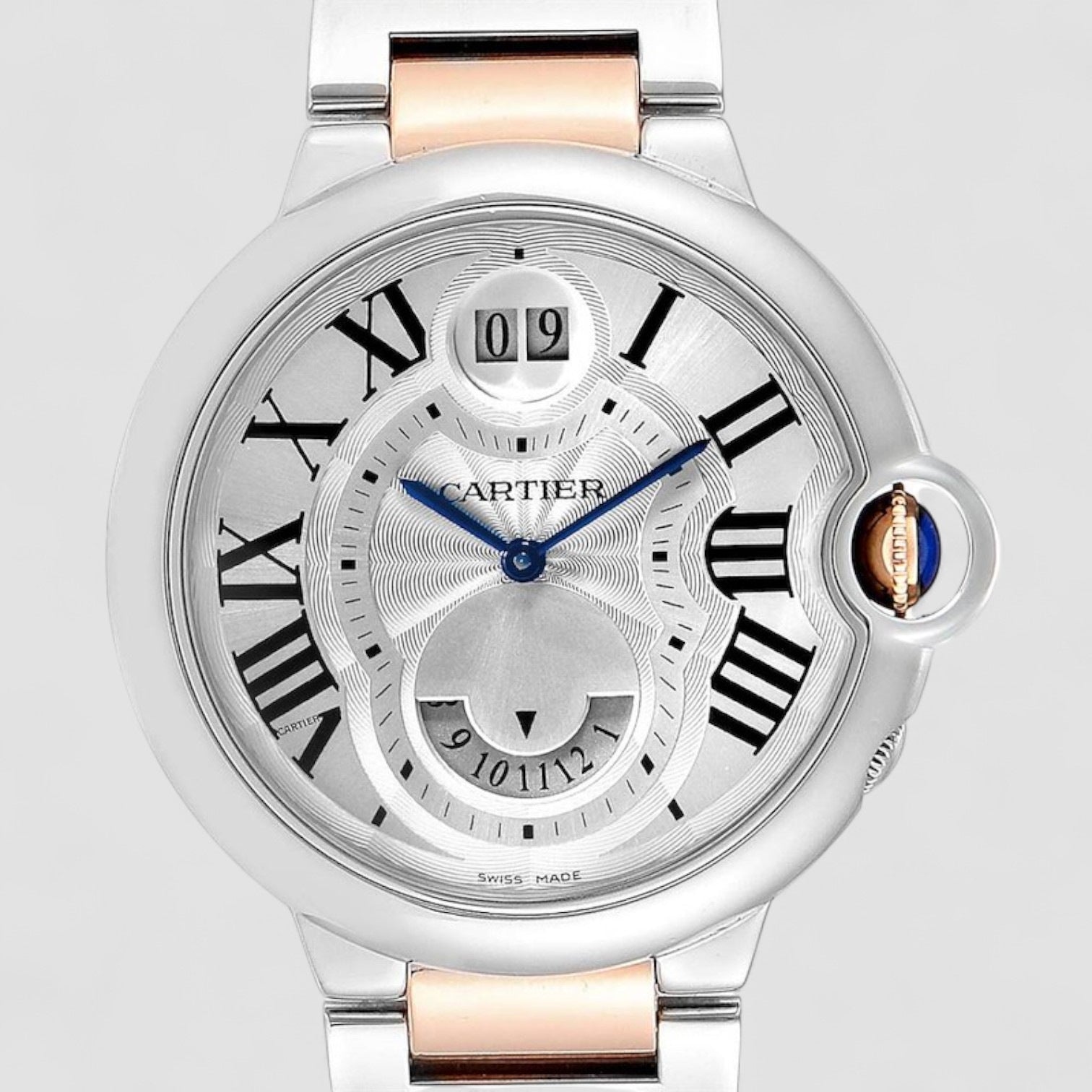 Ballon Bleu 42mm Steel Rose Gold Dual Time Zone Watch