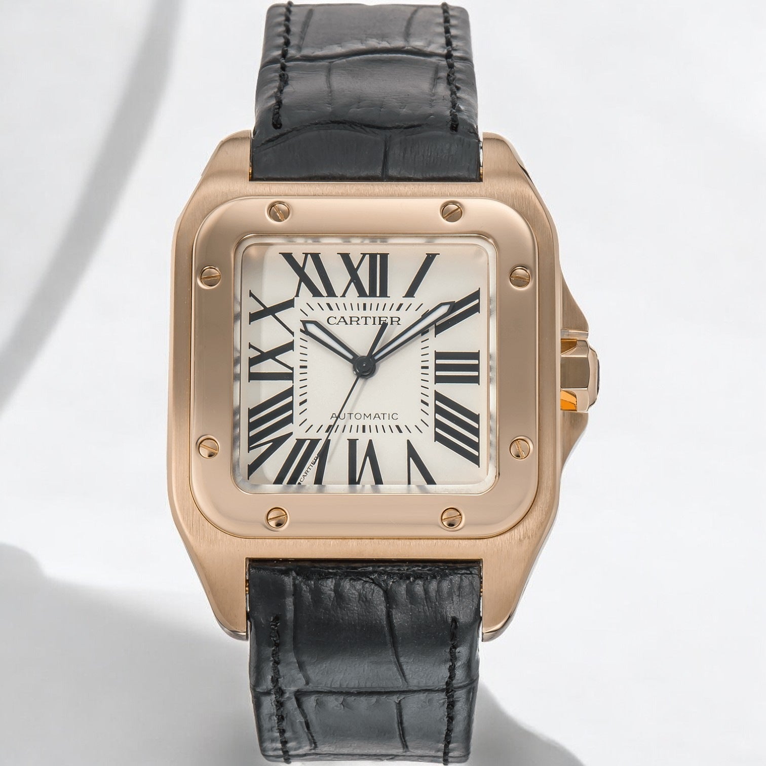 Santos 100 Rose Gold Automatic