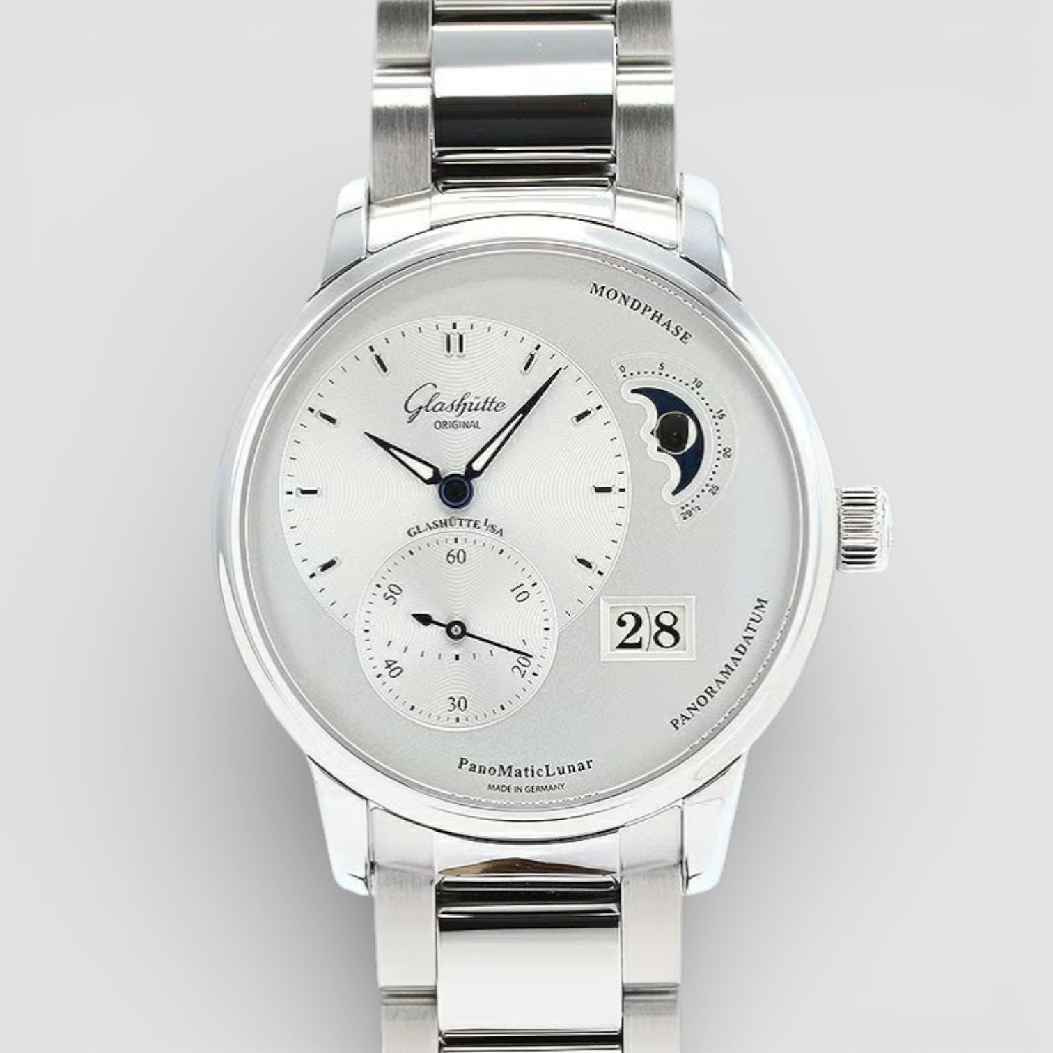 PanoMaticLunar Silver Dial Steel 1-90-02-42-32-71