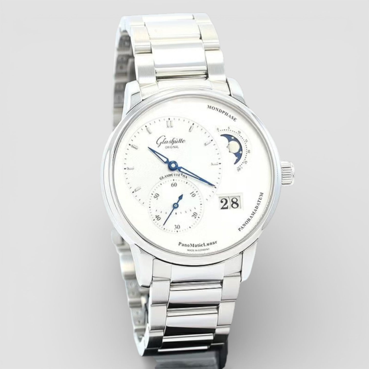 PanoMaticLunar Silver Dial Steel 1-90-02-42-32-71