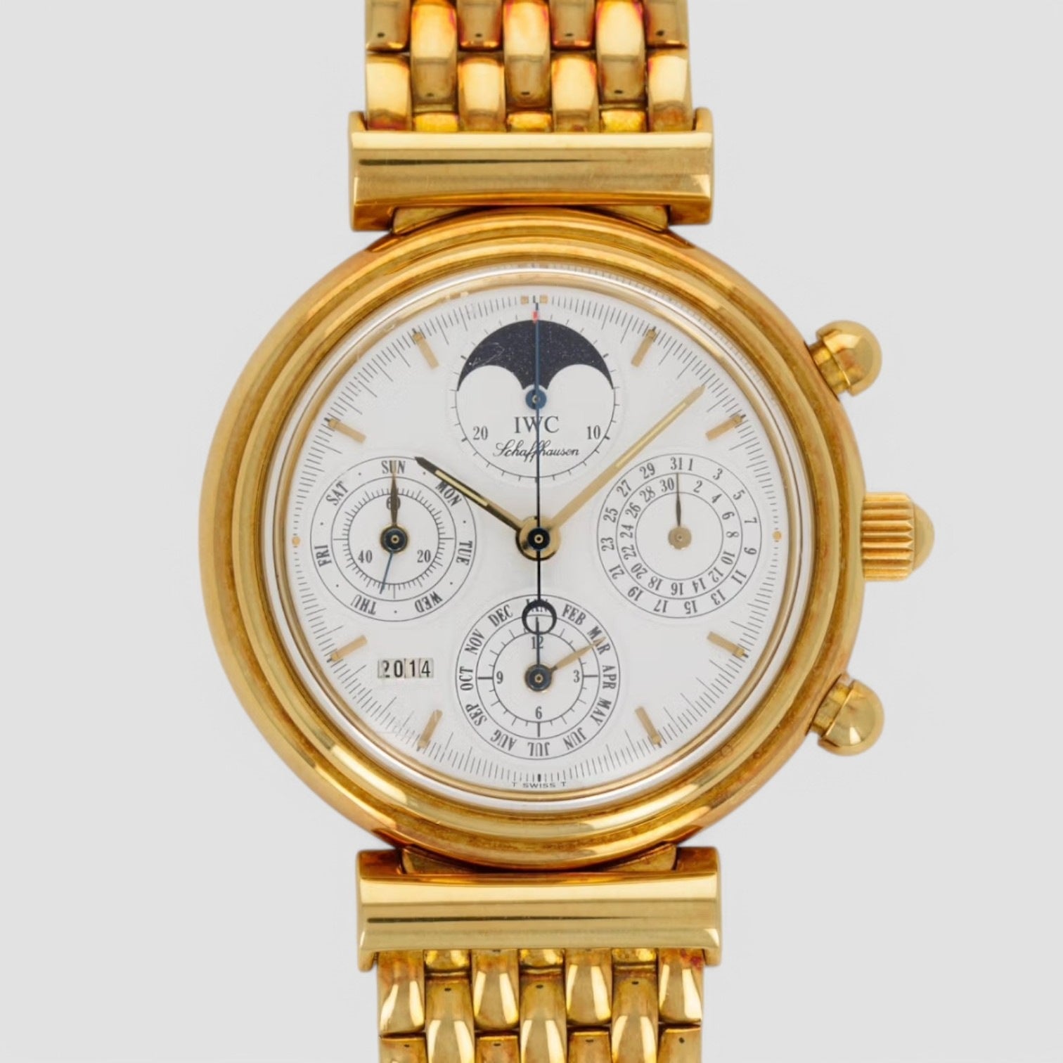 Da Vinci Perpetual Calendar Chronograph Automatic White Dial Men's Watch