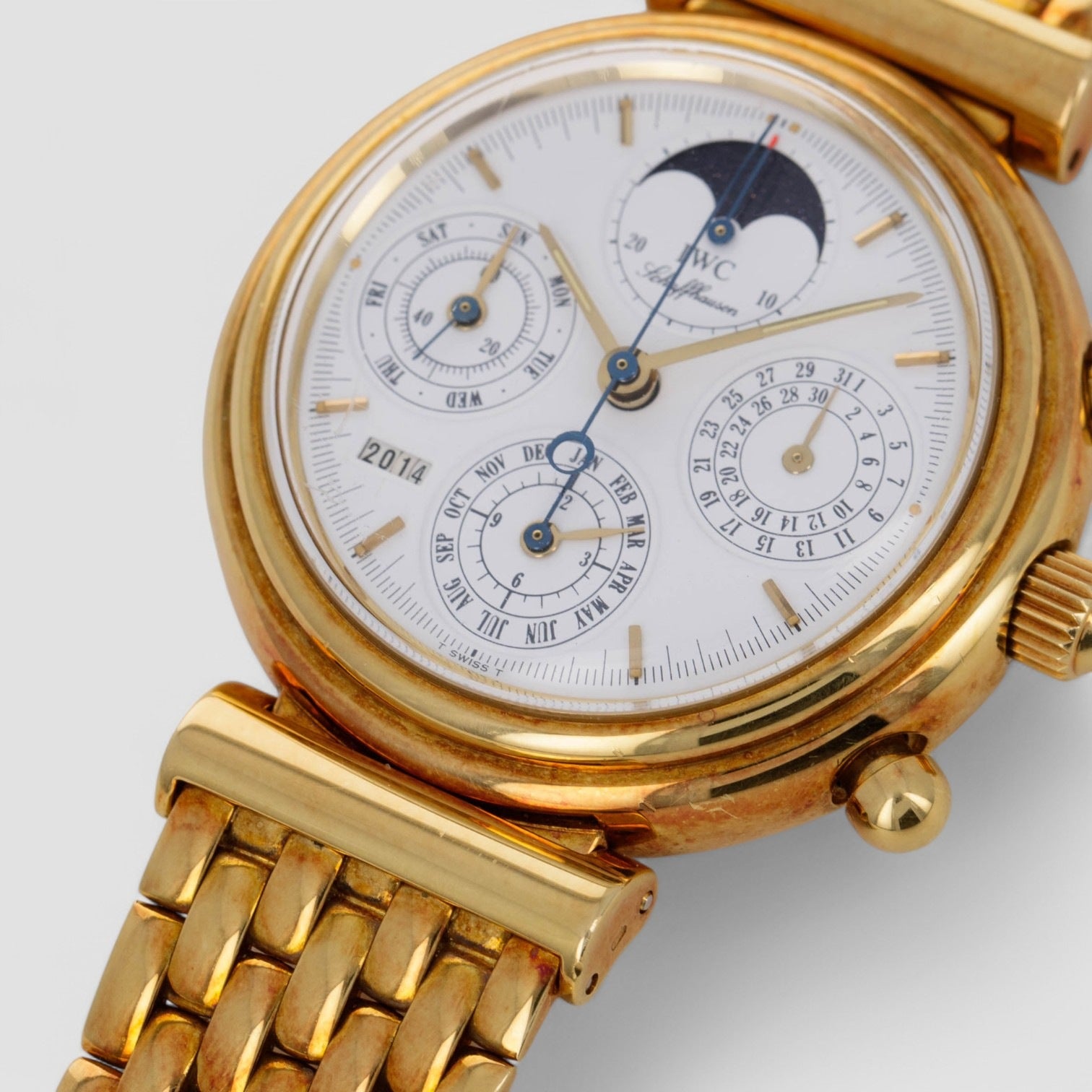 Da Vinci Perpetual Calendar Chronograph Automatic White Dial Men's Watch