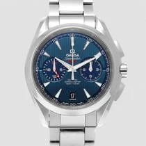 Seamaster Aqua Terra GMT Chronograph SS Blue Dial