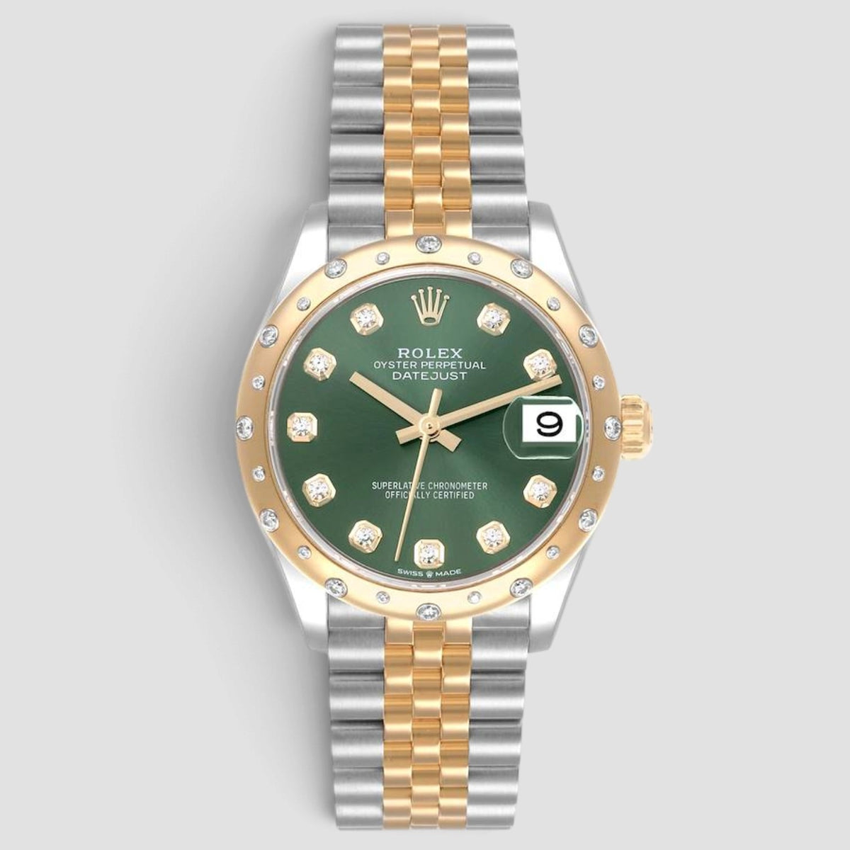 Datejust 31 Olive Green Diamond Dial Jubilee
