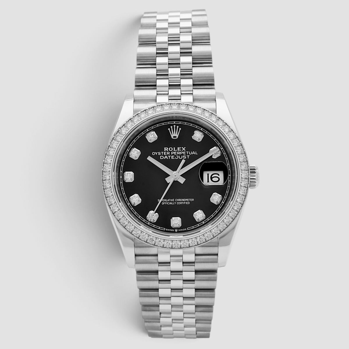 Datejust 36 Black Diamond Dial Jubilee