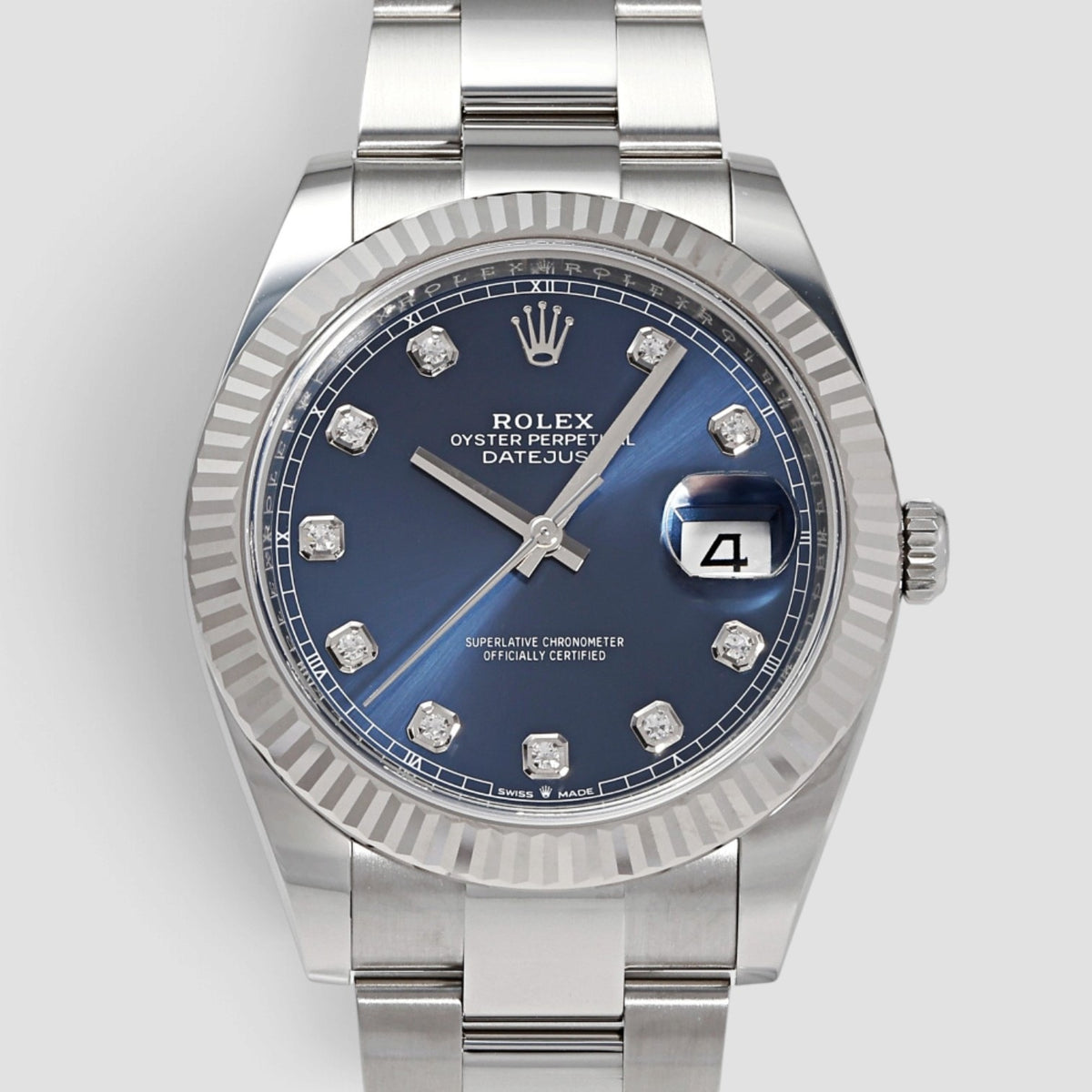 Datejust 41 Blue Diamond Dial Oyster