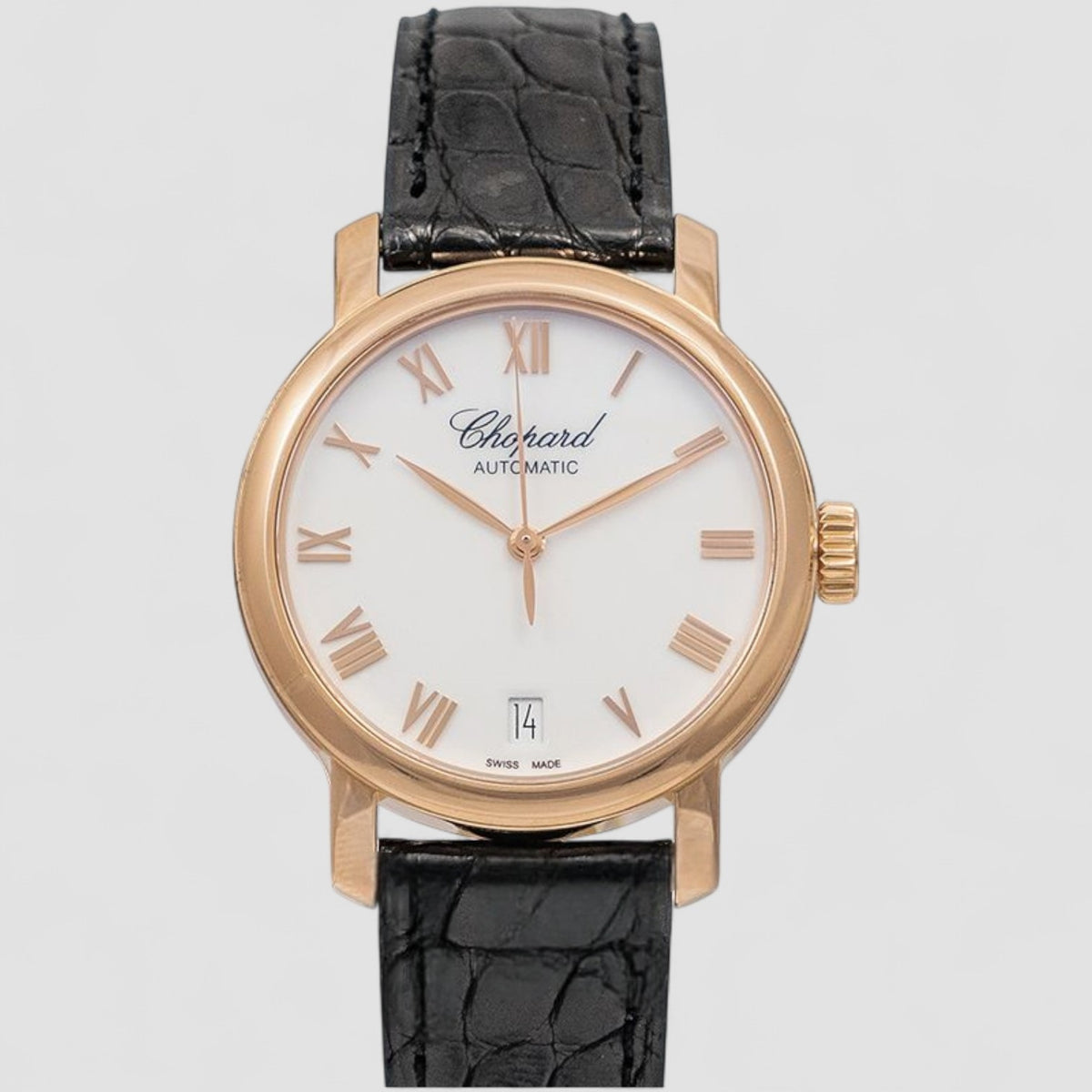 Chopard Classic Automatic White Dial Rose Gold Ladies Watch
