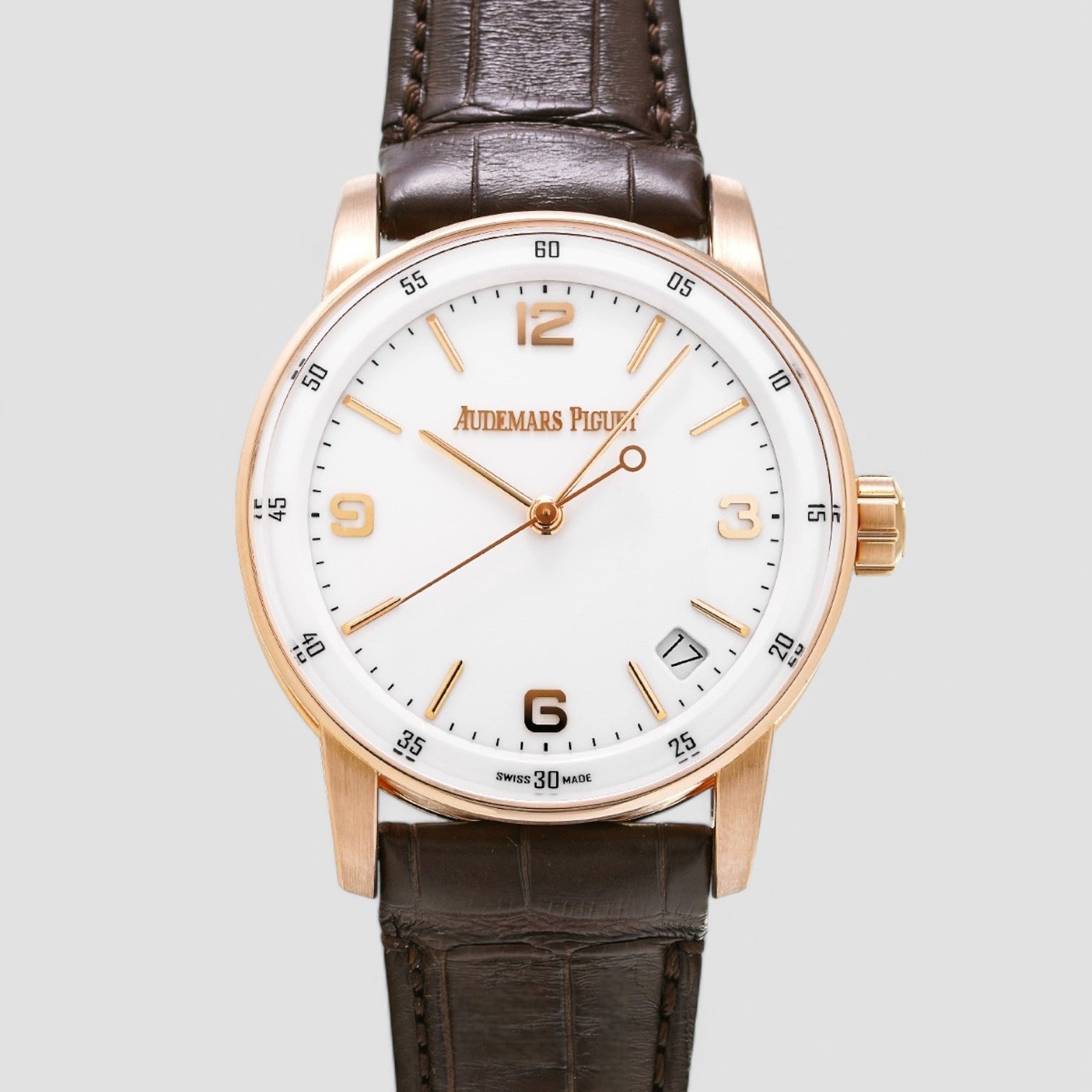 11.59 White Dial Men's Watch