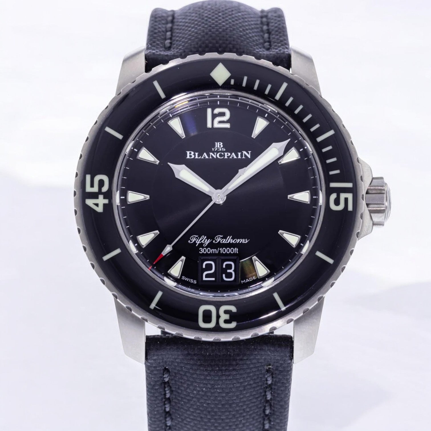 Fifty Fathoms Grande Date / Black Dial Titanium