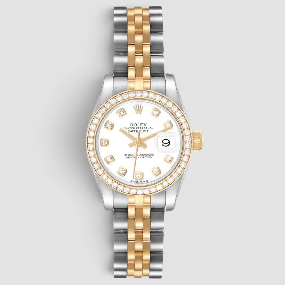 Lady-Datejust 26 White Diamond Dial Jubilee