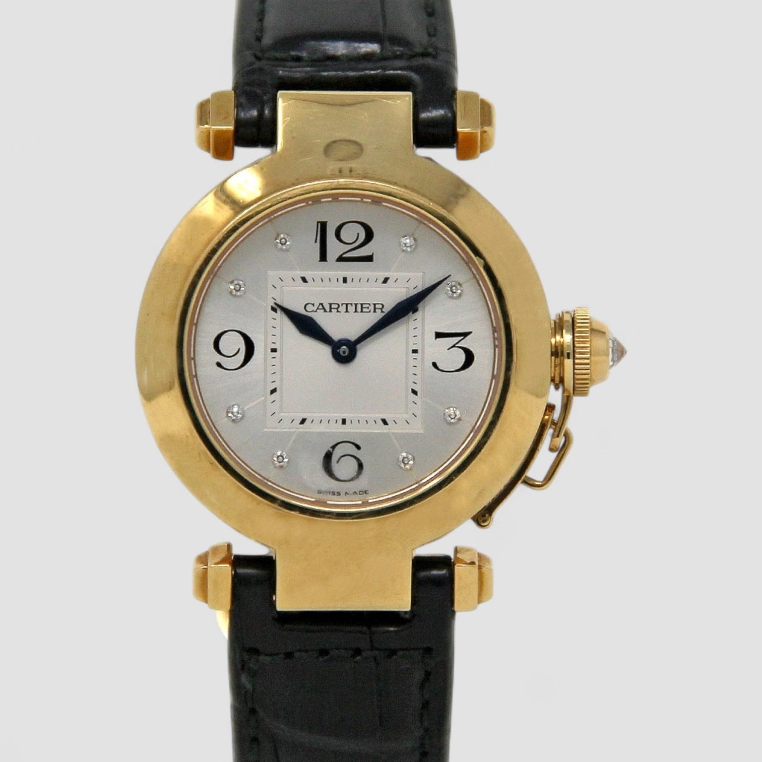 Pasha 32mm 2811 Yellow Gold Silver Diamond