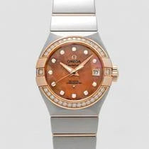 Constellation Brown Mother of Pearl Diamond Automatic Ladies Watch