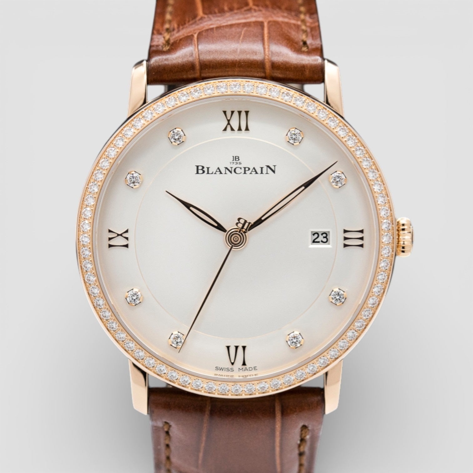 Villeret Ultra-Slim 18K Automatic 40MM Diamonds