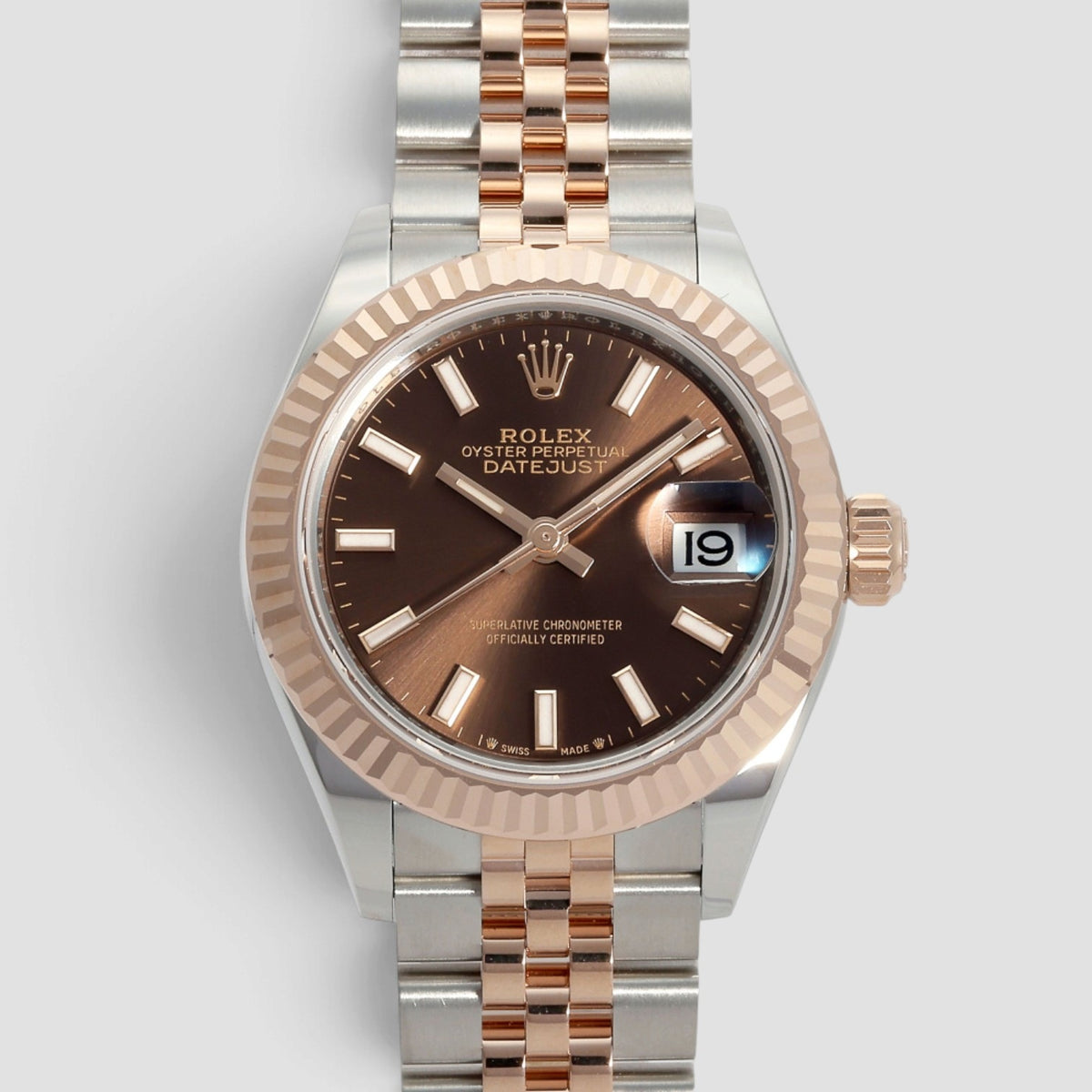 Lady-Datejust 28 Chocolate Dial Jubilee