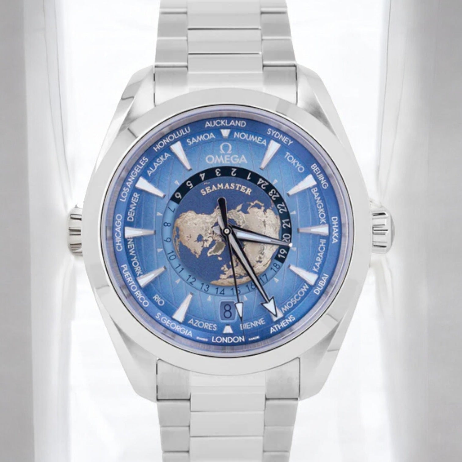 Aqua Terra Co-Axial Master Chronometer GMT Worldtimer