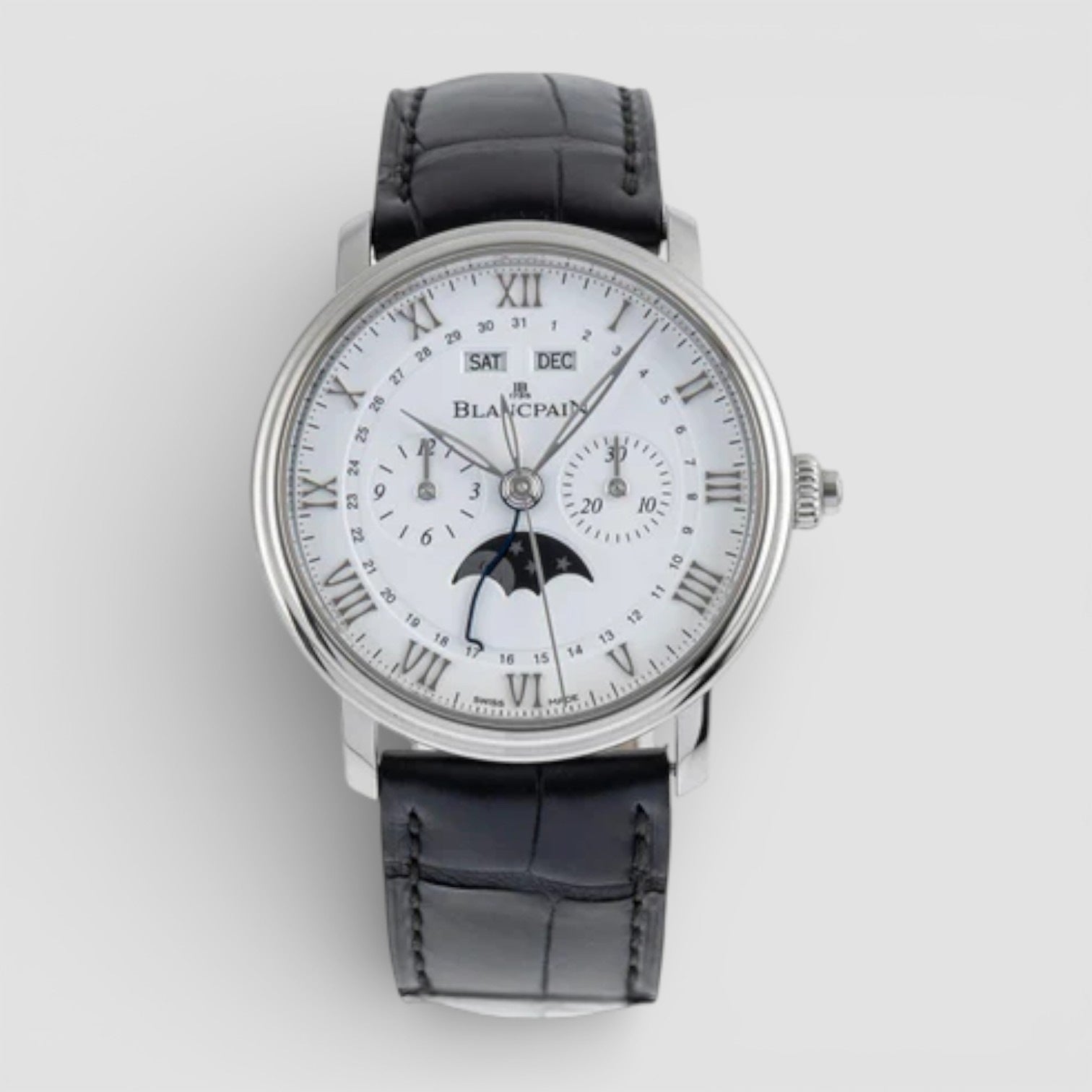 Villeret Complete Calendar Single Button Chronograph Complete Calendar