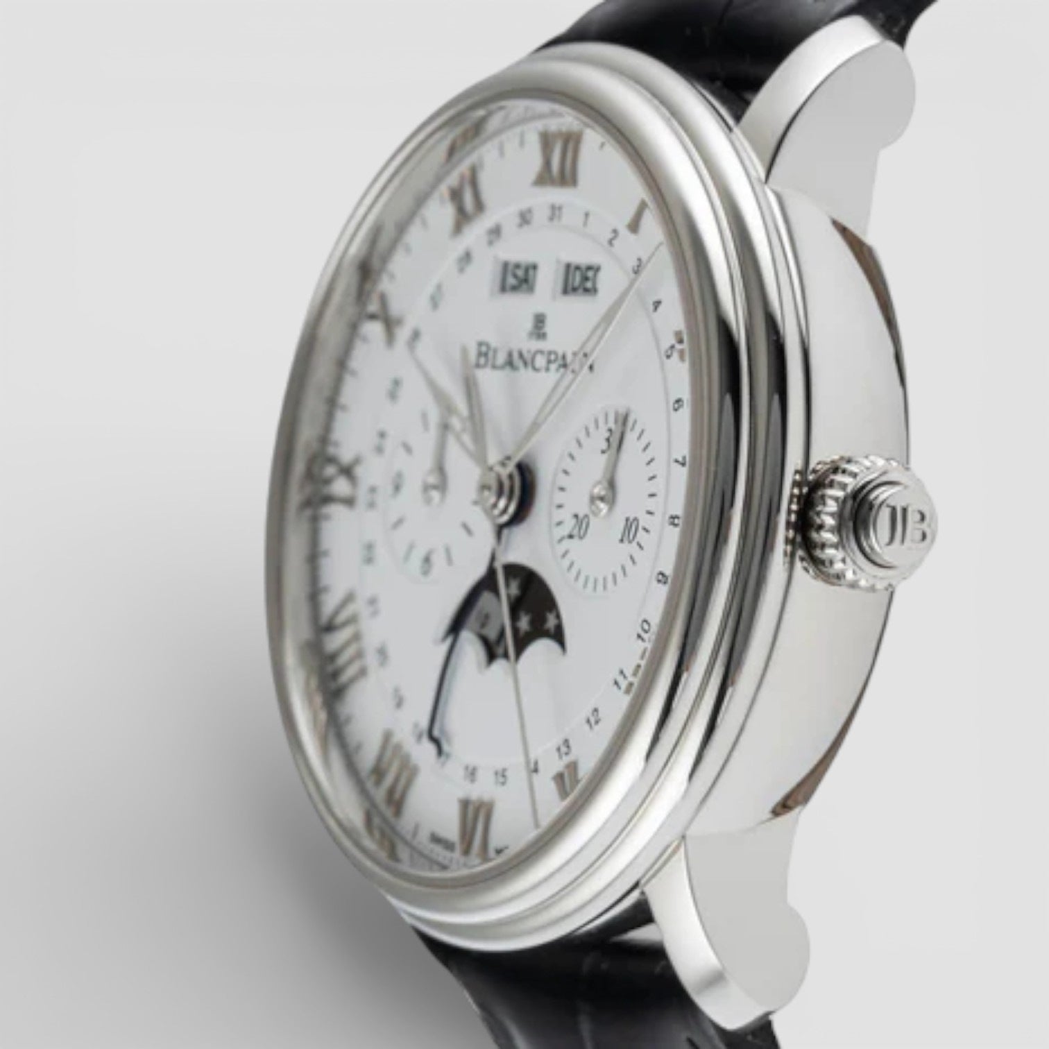 Villeret Complete Calendar Single Button Chronograph Complete Calendar
