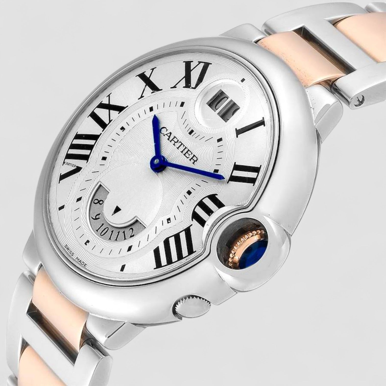 Ballon Bleu 42mm Steel Rose Gold Dual Time Zone Watch
