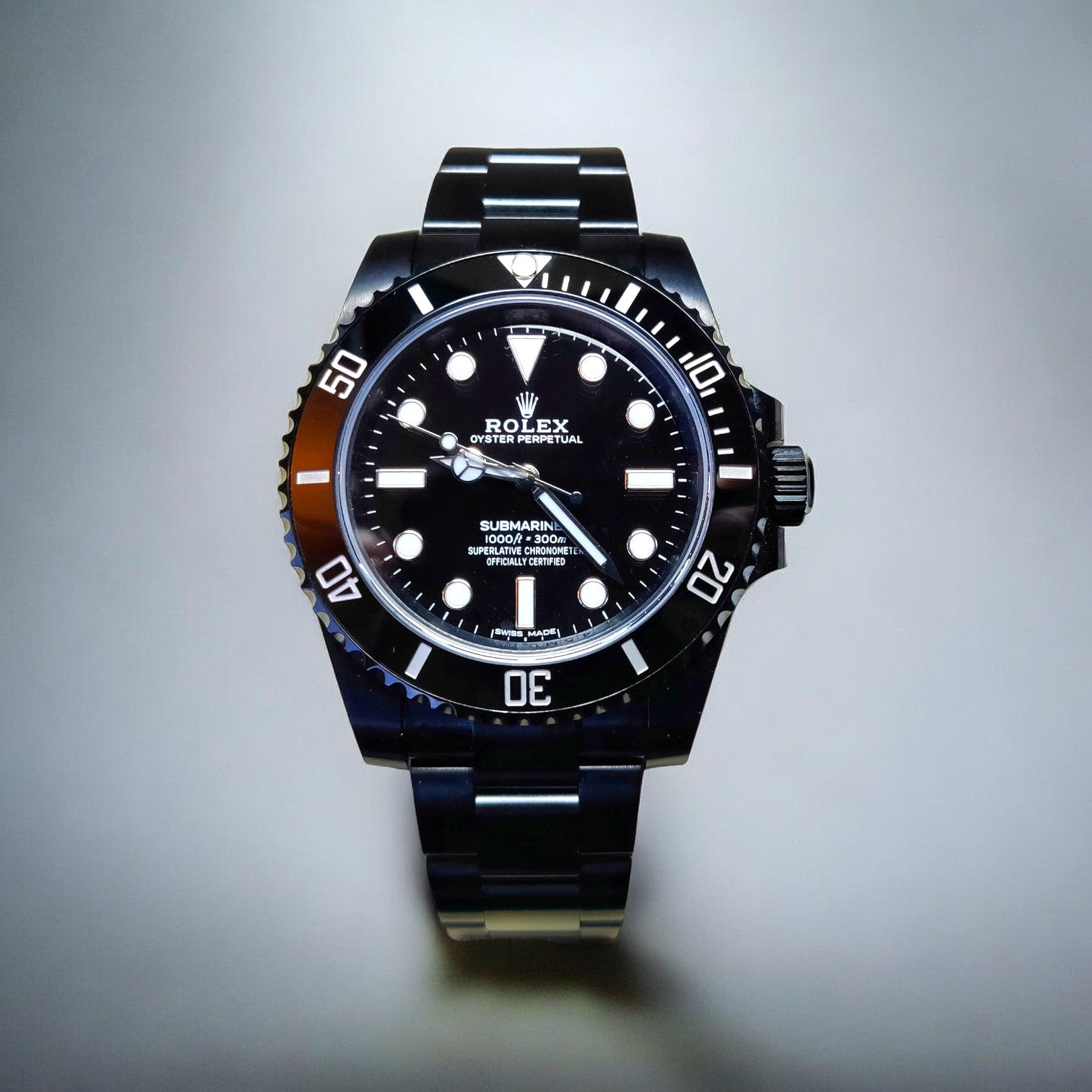 Submariner (No Date) 40 mm Black Rolex DLC-PVD