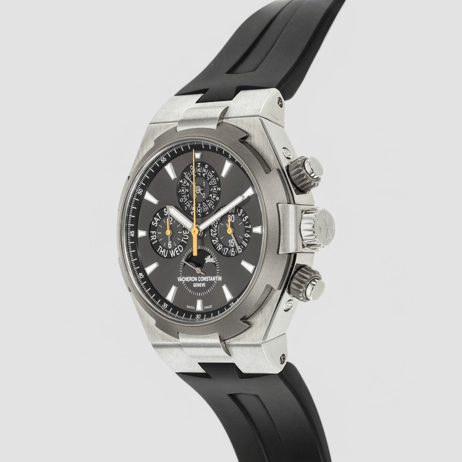 Overseas Chronograph Perpetual Chronograph SS Gray Dial / Rubber