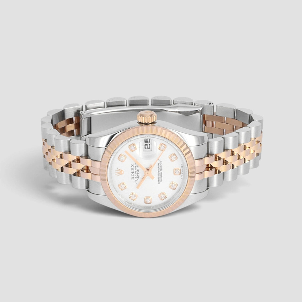Lady-Datejust 26 White Diamond Dial Jubilee