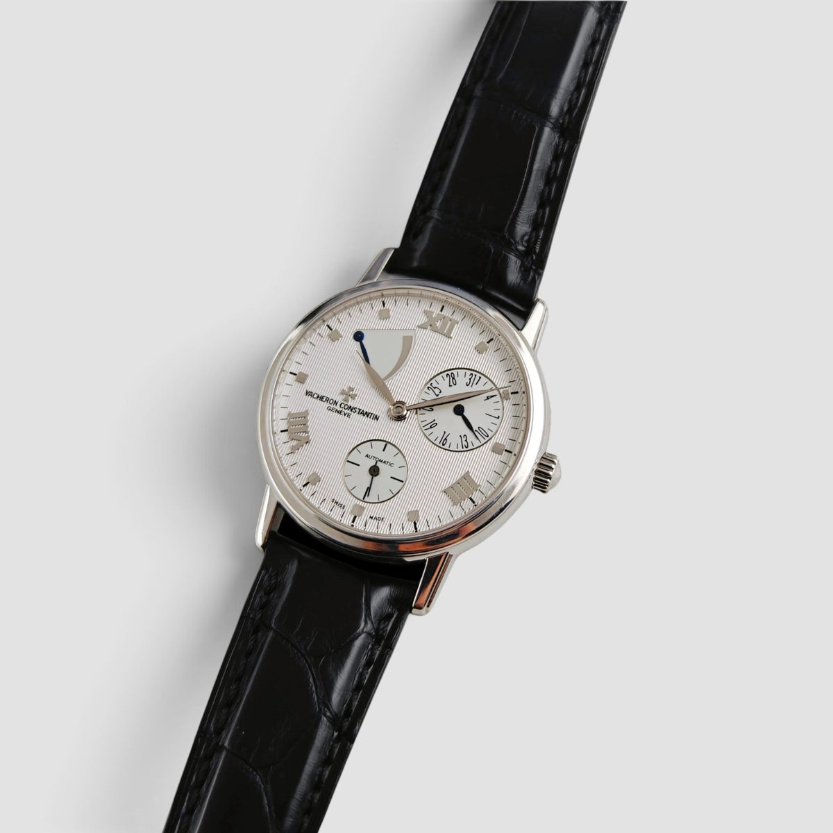 Patrimony Power Reserve 18K White Gold Silver Dial