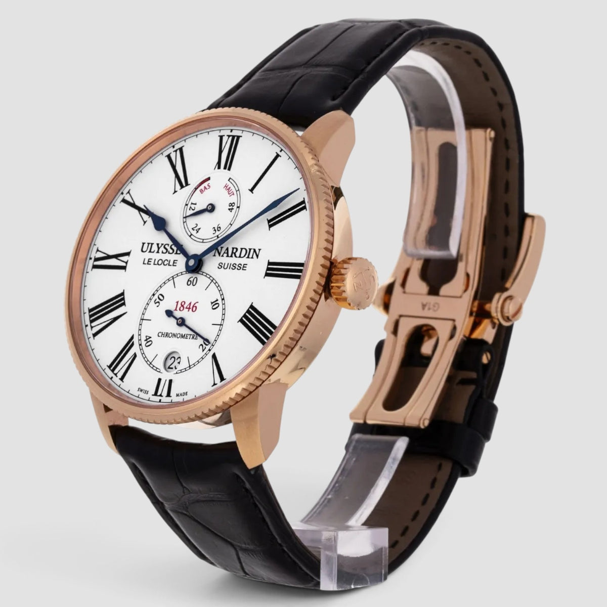 Marine Torpilleur 42mm Rose Gold White Dial