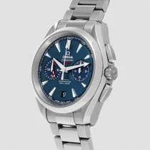 Seamaster Aqua Terra GMT Chronograph SS Blue Dial