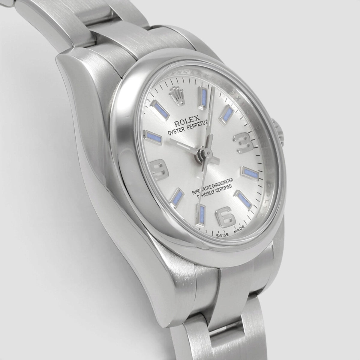 Oyster Perpetual Silver 3-6-9 Arabic Dial