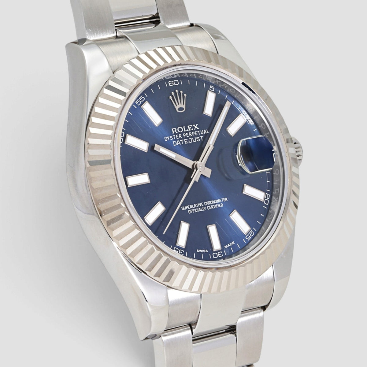 Datejust II 41 Blue Index Dial Oyster
