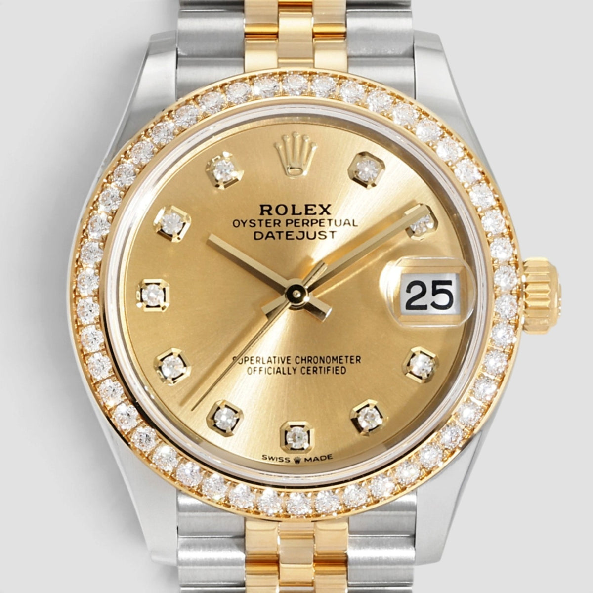 Datejust 31 Champagne Diamond Dial Jubilee